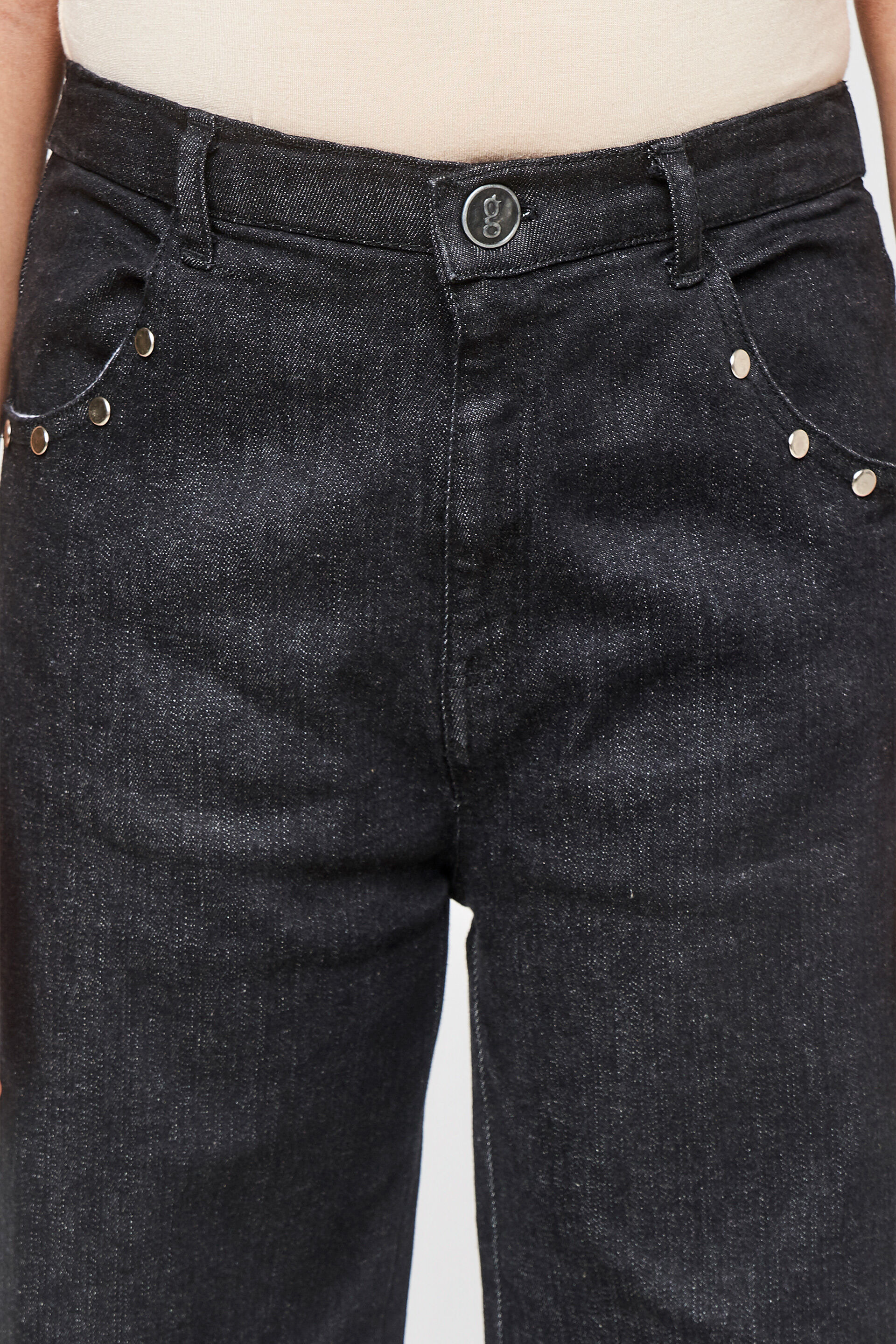 Black Solid Regular Bottom, Black, image 4